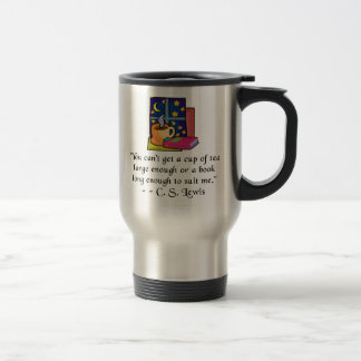 Tea & Books w Quote Travel Mug - 2 colours