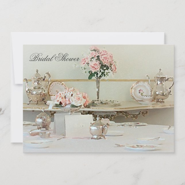 Tea Bridal Shower Invitation (Front)