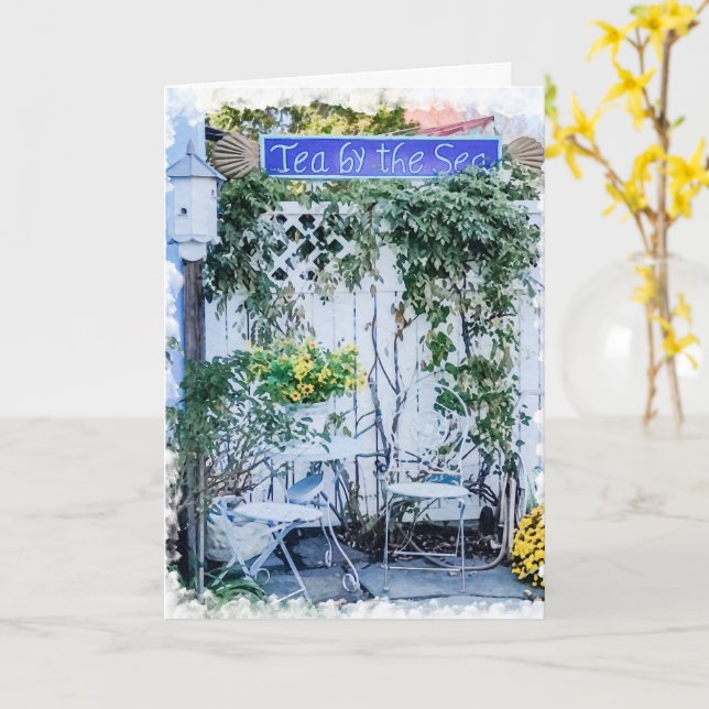 Tea by the Sea - Notecard (Yellow Flower)