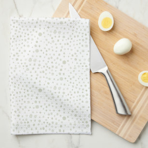 Tea Confetti Watercolor Dots Kitchen Towel
