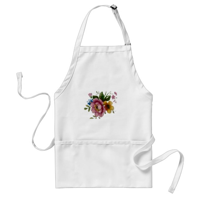 Tea Cup Bouquet  Standard Apron (Front)