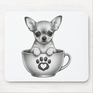 Tea Cup Chihuahua Puppy  Mouse Mat