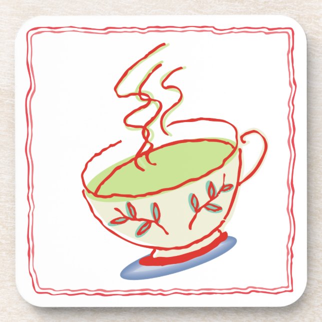Tea Cup Coaster Set (Front)