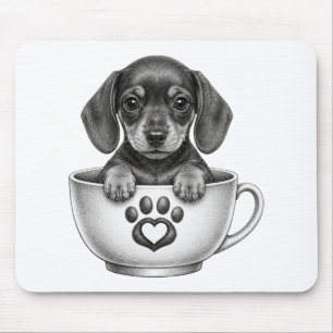 Tea Cup Dachshund Pupp Mouse Mat