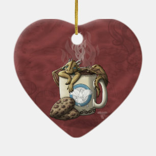 [Tea Cup Dragon] Coffee Ceramic Tree Decoration