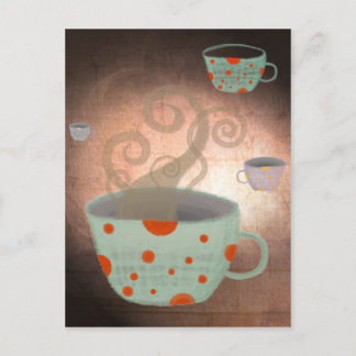 Tea cup english uk petite lovely man postcard