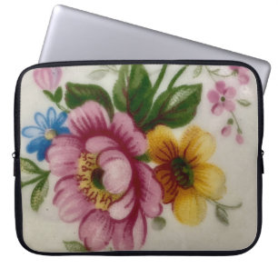Tea Cup Floral Bouquet Electronics Bag