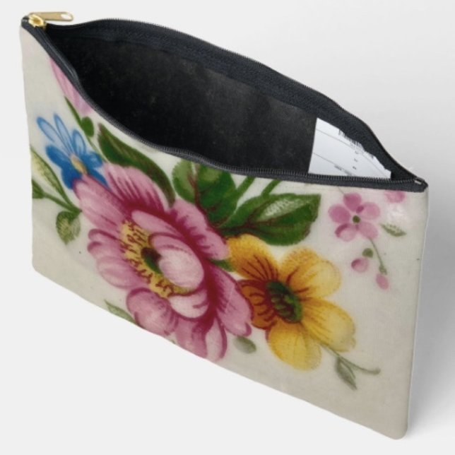 Tea Cup Floral Bouquet Print Cut Sew Bag (Creator Uploaded)
