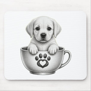 Tea Cup Labrador Retriever Puppy Mouse Mat