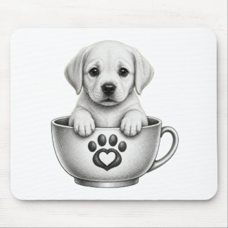 Tea Cup Labrador Retriever Puppy Mouse Mat