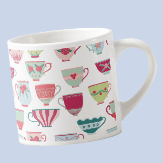 Tea Cup Modern Vintage Espresso Cup