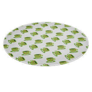 Tea Cup white Cutting Board