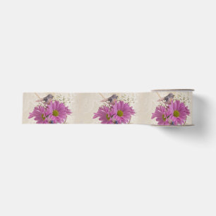 Tea Cups And Daisies Grosgrain Ribbon