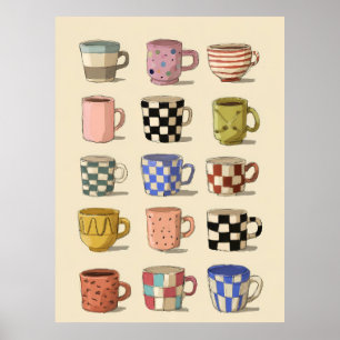 Tea cups \ Coffee cups Poster
