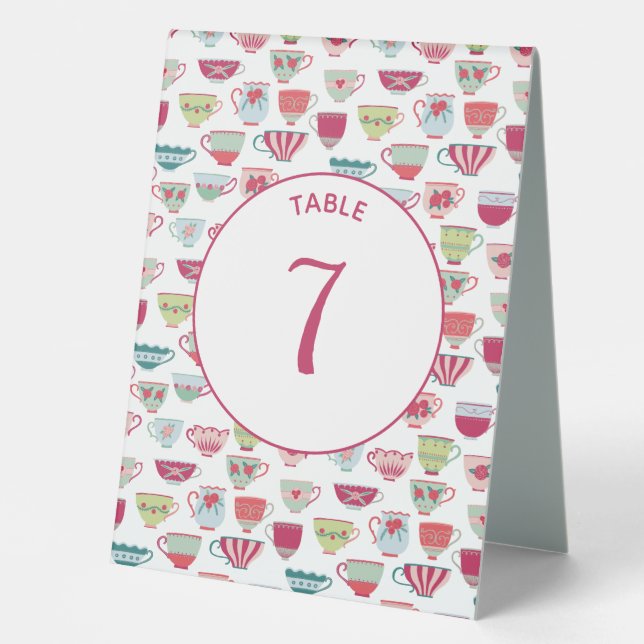 Tea Cups Modern Vintage (Front)