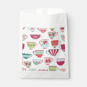 Tea Cups Modern Vintage Favour Bag