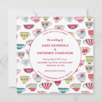 Tea Cups Modern Vintage Wedding