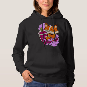 tea cute animation boba hoodie