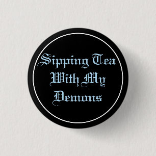 Tea & Demons Pastel Goth 3 Cm Round Badge