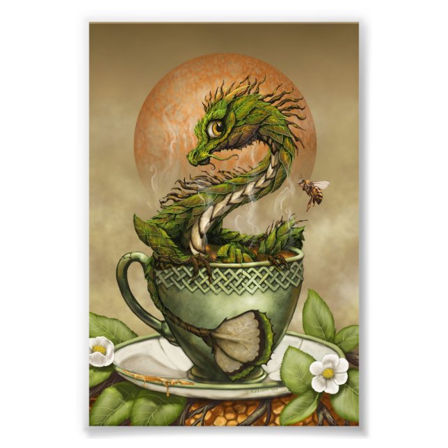 Tea Dragon 4x6 Print (Front)