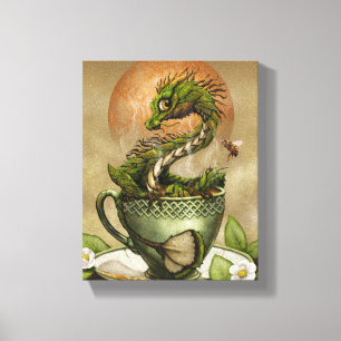 Tea Dragon 8x10 Canvas Print
