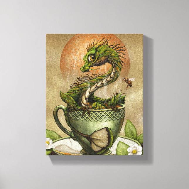 Tea Dragon 8x10 Canvas Print (Front)