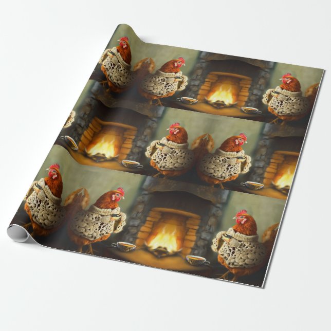 Tea for Henrietta..  Wrap it up! Wrapping Paper (Unrolled)