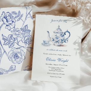 Tea for the Mum to Be Baby Shower Tea Party  Invitation