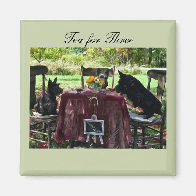 Tea for Three Magnet (Front)
