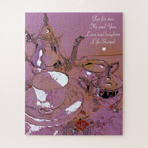 Tea for two afternoon tea jigsaw puzzle