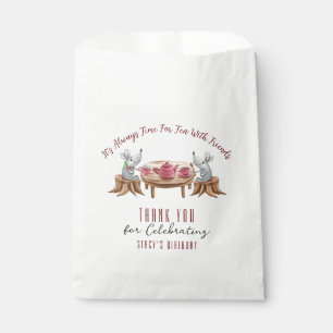 Tea For Two Custom White Favour Bag