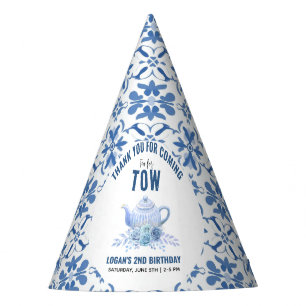 Tea for Two – Floral 2nd Birthday Party Hat
