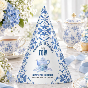 Tea for Two – Floral 2nd Birthday Party Hat