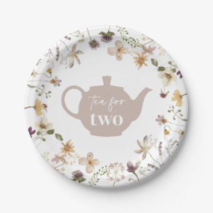 Tea For Two Floral Paper Plates