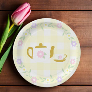 Tea for Two Girl 2nd Birthday Paper Plate