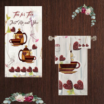 Tea for Two Husband Wife Love Quote Rustic Country