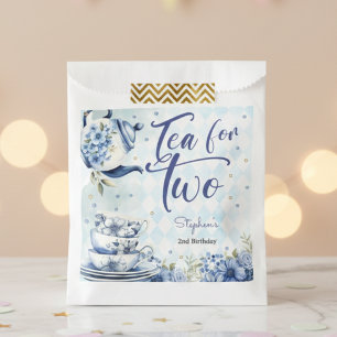Tea for two, second birthday for kids favour bags
