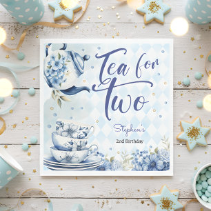 Tea for two, second birthday for kids napkin