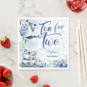Tea for two, second birthday for kids napkin