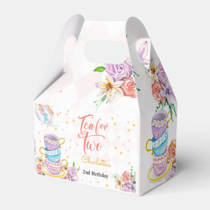 Tea for two, tea birthday favour box
