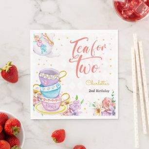 Tea for two, tea birthday napkin