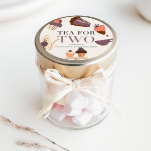 Tea for Two Tea Party Baby Shower Classic Round Sticker