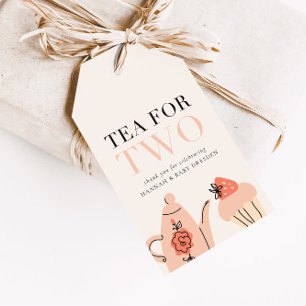 Tea for Two   Tea Party Baby Shower Favour Gift Tags