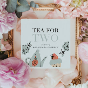 Tea for Two Tea Party Baby Shower Party Napkin