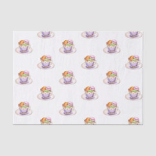Tea for Two Twins Baby Shower Tissue Paper