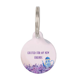 Tea for Two Twins Pet Tag