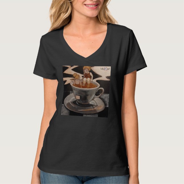 Tea for Two v-necked tshirt (Front)