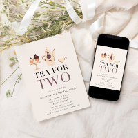 Tea for Two | Violet Tea Party Baby Shower
