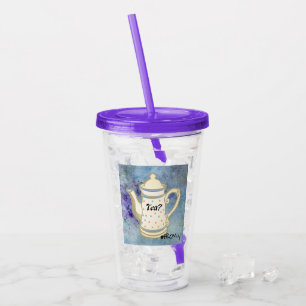 Tea? #FROMily From Fandom Liu Diner Design Acrylic Tumbler