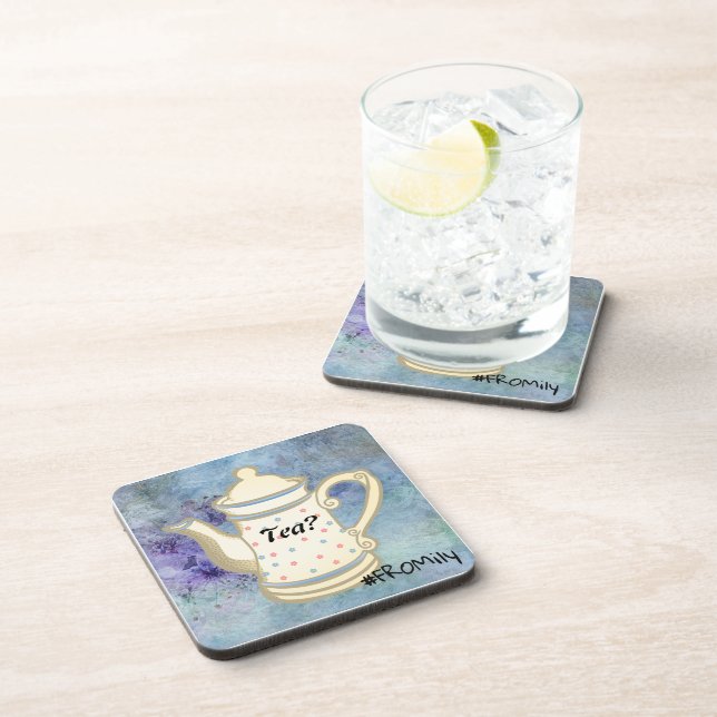 Tea? #FROMily From Fandom Liu Diner Design Coaster (Right Side)
